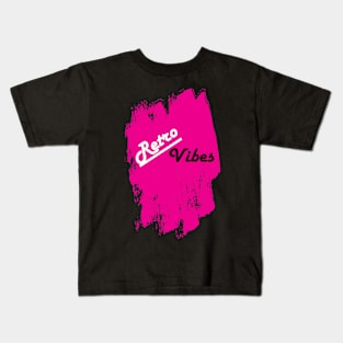 Retro Vibes Pink Graffiti Kids T-Shirt